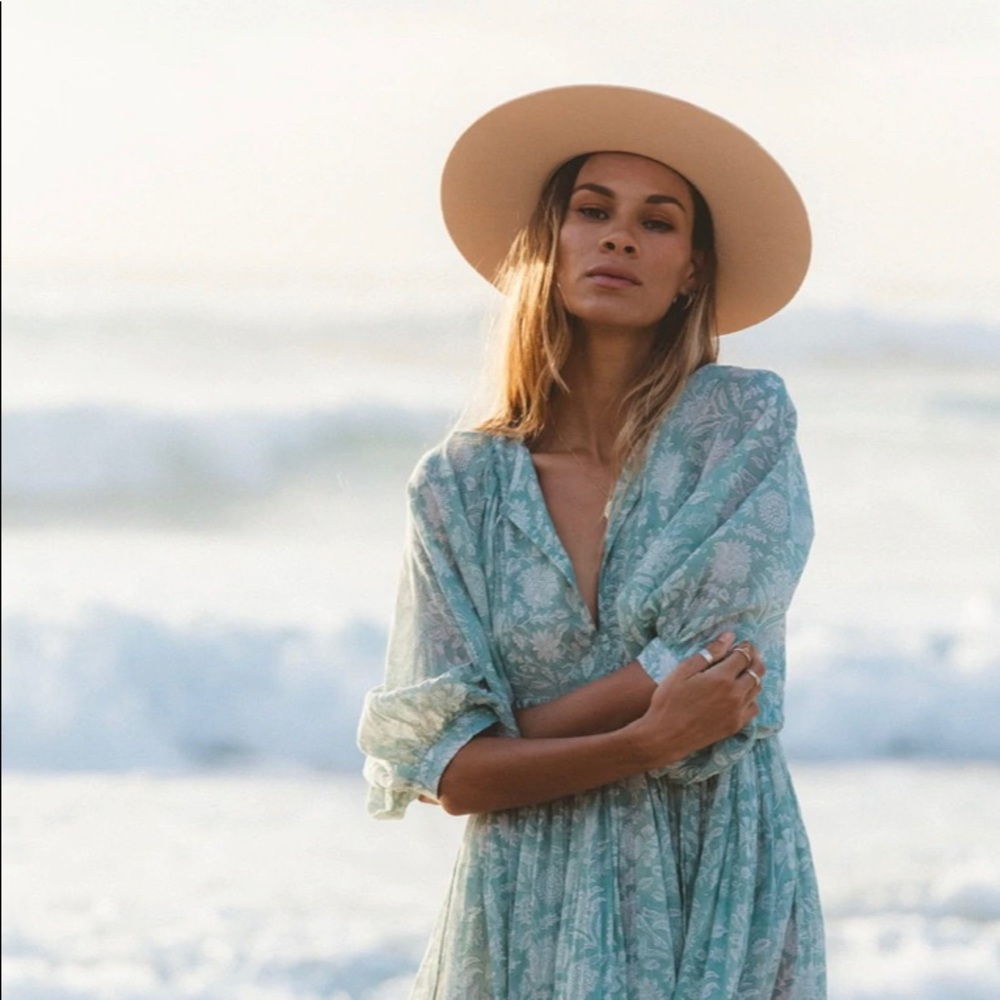 Daughters of India Kyra midi dress in jade - Picture 4 of 6